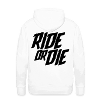 SPOD Männer Premium Hoodie weiß / S Ride or Die Blackline - Premium Hoodie E-Bike-Community