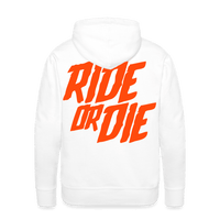 SPOD Männer Premium Hoodie weiß / S Ride or Die - Neonorange - Men’s Premium Hoodie E-Bike-Community