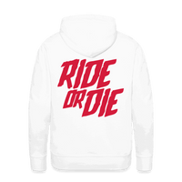 SPOD Männer Premium Hoodie weiß / S Ride or Die - Redline - Premium Hoodie E-Bike-Community