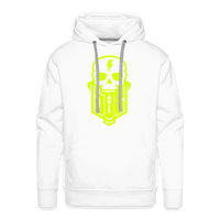 SPOD Männer Premium Hoodie weiß / S Skullgang Neongelb Premium Hoodie E-Bike-Community