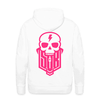 SPOD Männer Premium Hoodie weiß / S Skullgang - Neonpink -Men’s Premium Hoodie E-Bike-Community
