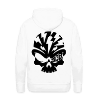 SPOD Männer Premium Hoodie weiß / S Skullhead - Blackline - Premium Hoodie E-Bike-Community