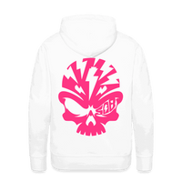 SPOD Männer Premium Hoodie weiß / S Skullhead - Neonpink -  Premium Hoodie E-Bike-Community