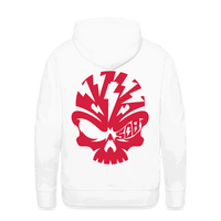 SPOD Männer Premium Hoodie weiß / S Skullhead - Redline - Premium Hoodie E-Bike-Community