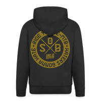 SPOD Männer Premium Kapuzenjacke Schwarz / S Haters - Gold - Sons of Battery -Männer Premium Kapuzenjacke E-Bike-Community