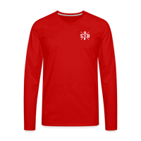 SPOD Männer Premium Langarmshirt Rot / S SOB CROSS PREMIUM LONGSLEEVE E-Bike-Community