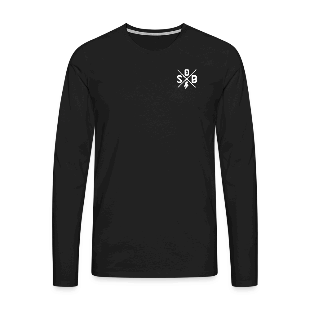 SPOD Männer Premium Langarmshirt Schwarz / S SOB CROSS PREMIUM LONGSLEEVE E-Bike-Community