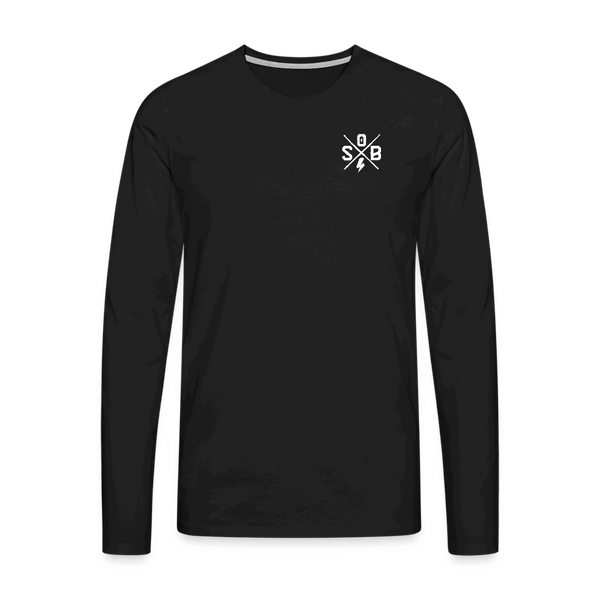 SPOD Männer Premium Langarmshirt Schwarz / S SOB CROSS PREMIUM LONGSLEEVE E-Bike-Community