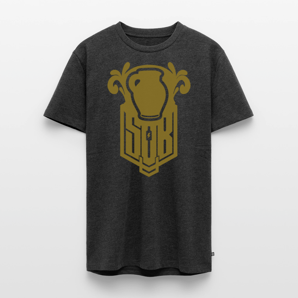 SPOD Männer Premium T-Shirt | Spreadshirt 812 Anthrazit meliert / S Bembel - Gold - Premium T-Shirt E-Bike-Community