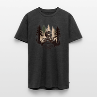 SPOD Männer Premium T-Shirt | Spreadshirt 812 Anthrazit meliert / S Freedom Mountainbike White - Männer Premium T-Shirt E-Bike-Community