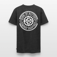 SPOD Männer Premium T-Shirt | Spreadshirt 812 Anthrazit meliert / S OG Logo Backprint - Männer Premium T-Shirt E-Bike-Community