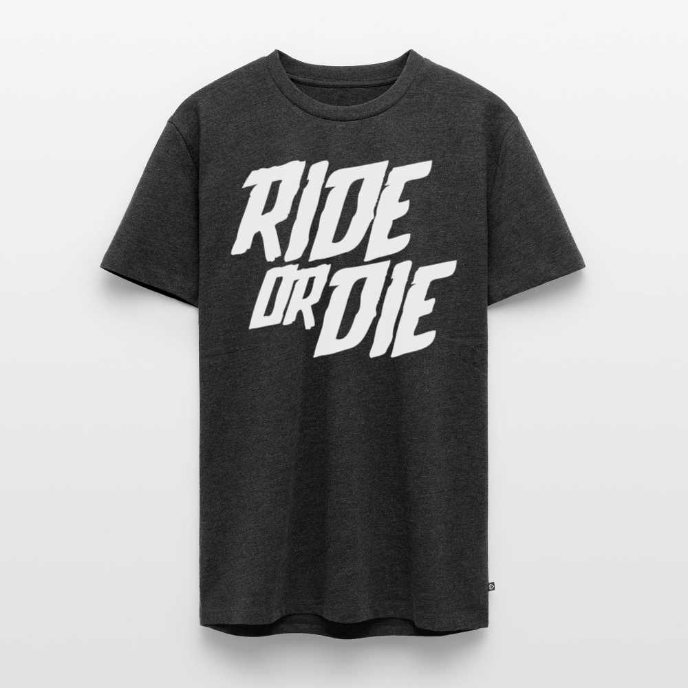 SPOD Männer Premium T-Shirt | Spreadshirt 812 Anthrazit meliert / S Ride or Die - Männer Premium T-Shirt bis 5XL E-Bike-Community