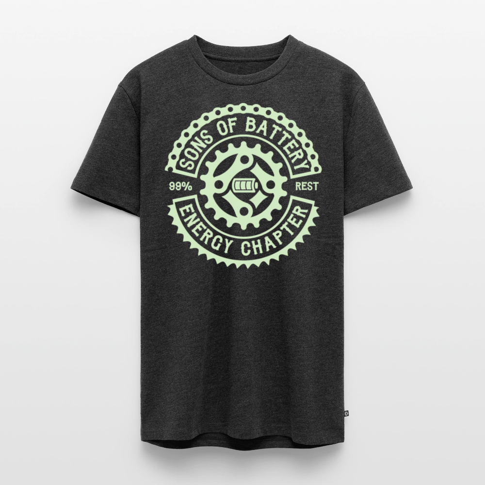 SPOD Männer Premium T-Shirt | Spreadshirt 812 Anthrazit meliert / S Sons of Battery Rocker Classic - Glow in the Dark -Männer Premium T-Shirt E-Bike-Community