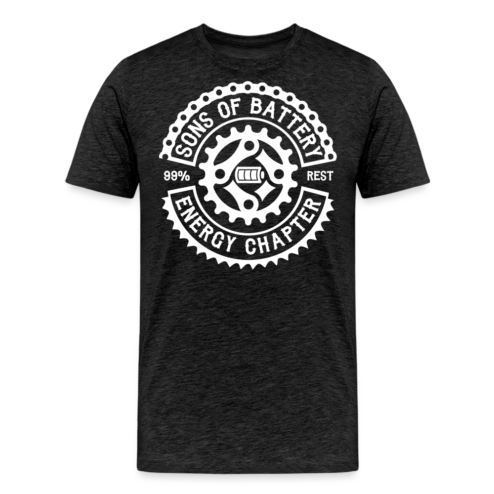 SPOD Männer Premium T-Shirt | Spreadshirt 812 Anthrazit / S Original - Sons of Battery Logo - (DTF) Männer Premium T-Shirt E-Bike-Community