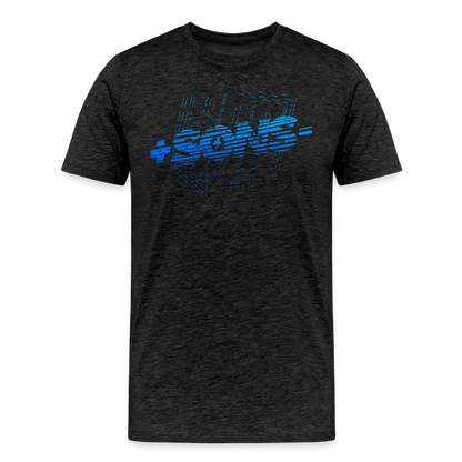 SPOD Männer Premium T-Shirt | Spreadshirt 812 Anthrazit / S SONS BLUE - DTF - Männer Premium T-Shirt E-Bike-Community