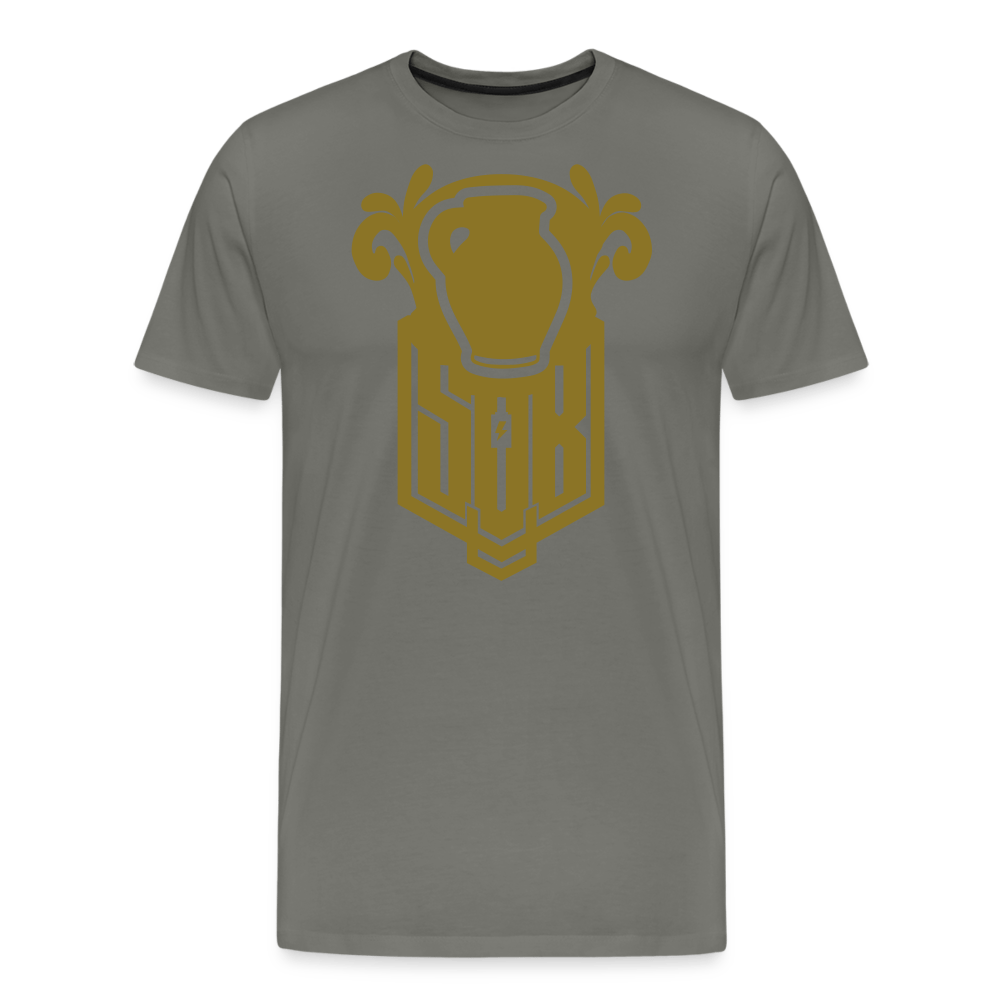 SPOD Männer Premium T-Shirt | Spreadshirt 812 Asphalt / S Bembel - Gold - Premium T-Shirt E-Bike-Community