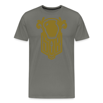 SPOD Männer Premium T-Shirt | Spreadshirt 812 Asphalt / S Bembel - Gold - Premium T-Shirt E-Bike-Community