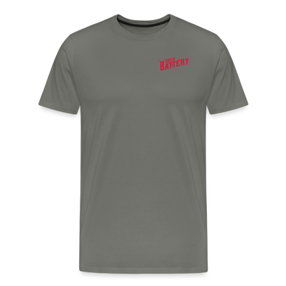 SPOD Männer Premium T-Shirt | Spreadshirt 812 Asphalt / S Oldschool - Männer Premium T-Shirt E-Bike-Community