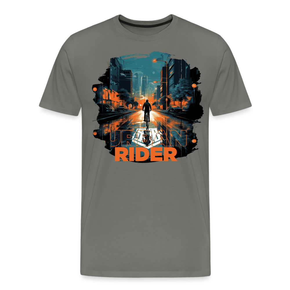 SPOD Männer Premium T-Shirt | Spreadshirt 812 Asphalt / S Urban Rider - Männer Premium T-Shirt E-Bike-Community