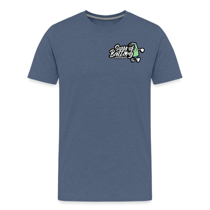 SPOD Männer Premium T-Shirt | Spreadshirt 812 Blau meliert / S Sons of Battery Boy - Männer Premium T-Shirt E-Bike-Community