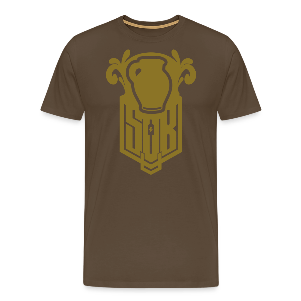 SPOD Männer Premium T-Shirt | Spreadshirt 812 Edelbraun / S Bembel - Gold - Premium T-Shirt E-Bike-Community