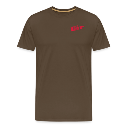 SPOD Männer Premium T-Shirt | Spreadshirt 812 Edelbraun / S Oldschool - Männer Premium T-Shirt E-Bike-Community