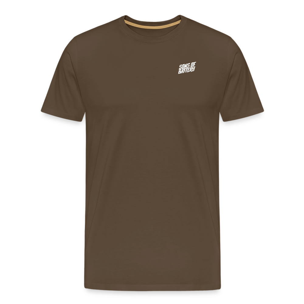 SPOD Männer Premium T-Shirt | Spreadshirt 812 Edelbraun / S SONS (2 Seiten) - Männer Premium T-Shirt E-Bike-Community