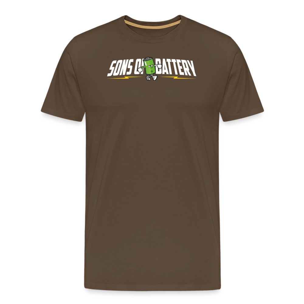 SPOD Männer Premium T-Shirt | Spreadshirt 812 Edelbraun / S Sons of Battery B-Boy Männer Premium T-Shirt E-Bike-Community