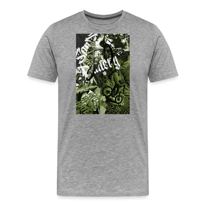 SPOD Männer Premium T-Shirt | Spreadshirt 812 Grau meliert / S Collage - Männer Premium T-Shirt E-Bike-Community