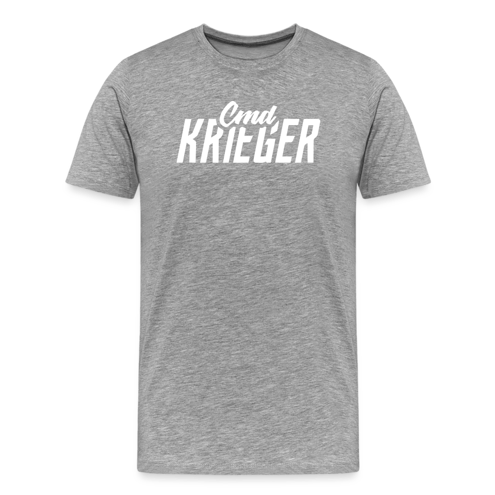 SPOD Männer Premium T-Shirt | Spreadshirt 812 Grau meliert / S Commander Krieger - Flex - Männer Premium T-Shirt E-Bike-Community