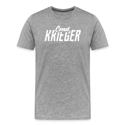 SPOD Männer Premium T-Shirt | Spreadshirt 812 Grau meliert / S Commander Krieger - Flex - Männer Premium T-Shirt E-Bike-Community