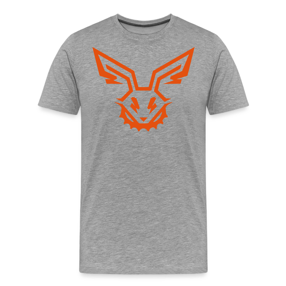 SPOD Männer Premium T-Shirt | Spreadshirt 812 Grau meliert / S Electro Bunny - Männer Premium T-Shirt E-Bike-Community