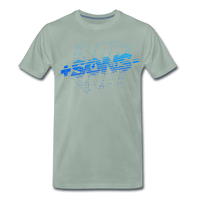 SPOD Männer Premium T-Shirt | Spreadshirt 812 Graugrün / S SONS BLUE - DTF - Männer Premium T-Shirt E-Bike-Community