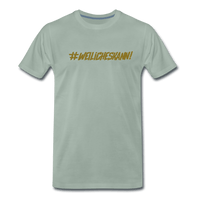 SPOD Männer Premium T-Shirt | Spreadshirt 812 Graugrün / S WEILICHESKANN! - SONS OF BATTERY - Männer Premium T-Shirt E-Bike-Community