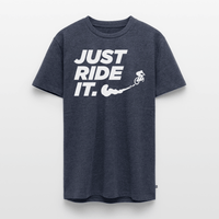 SPOD Männer Premium T-Shirt | Spreadshirt 812 Jeansblau / S Just Ride it - Männer Premium T-Shirt E-Bike-Community