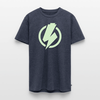 SPOD Männer Premium T-Shirt | Spreadshirt 812 Jeansblau / S Lightning - Glow in the Dark - Männer Premium T-Shirt E-Bike-Community