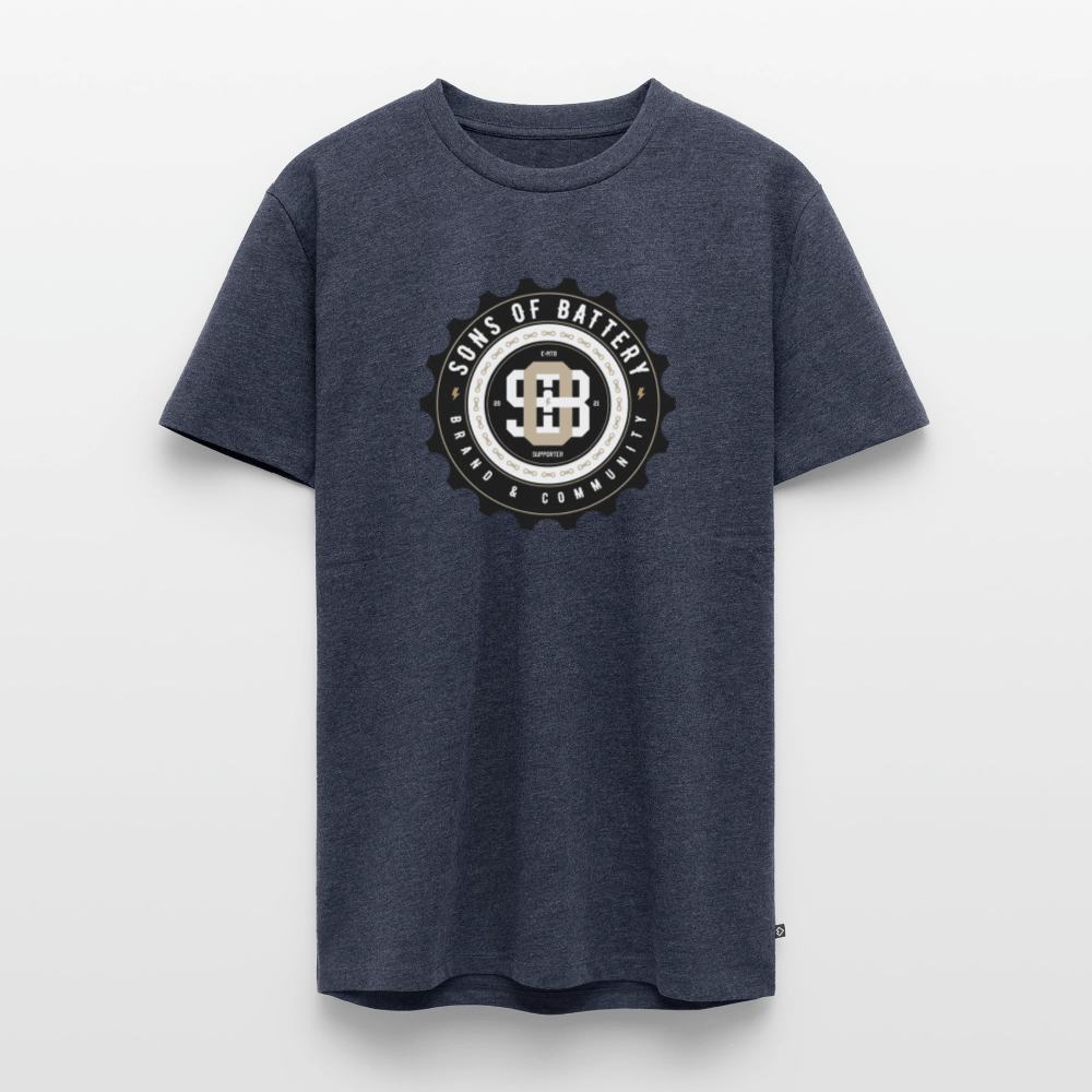 SPOD Männer Premium T-Shirt | Spreadshirt 812 Jeansblau / S Sons of Battery EMTB SUPPORT 21 - Men’s Premium T-Shirt E-Bike-Community