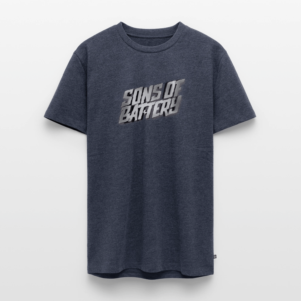SPOD Männer Premium T-Shirt | Spreadshirt 812 Jeansblau / S SONS OF BATTERY - Signature 3D - Männer Premium T-Shirt E-Bike-Community