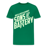SPOD Männer Premium T-Shirt | Spreadshirt 812 Kelly Green / S 3B's - Glow in the Dark -Männer Premium T-Shirt E-Bike-Community