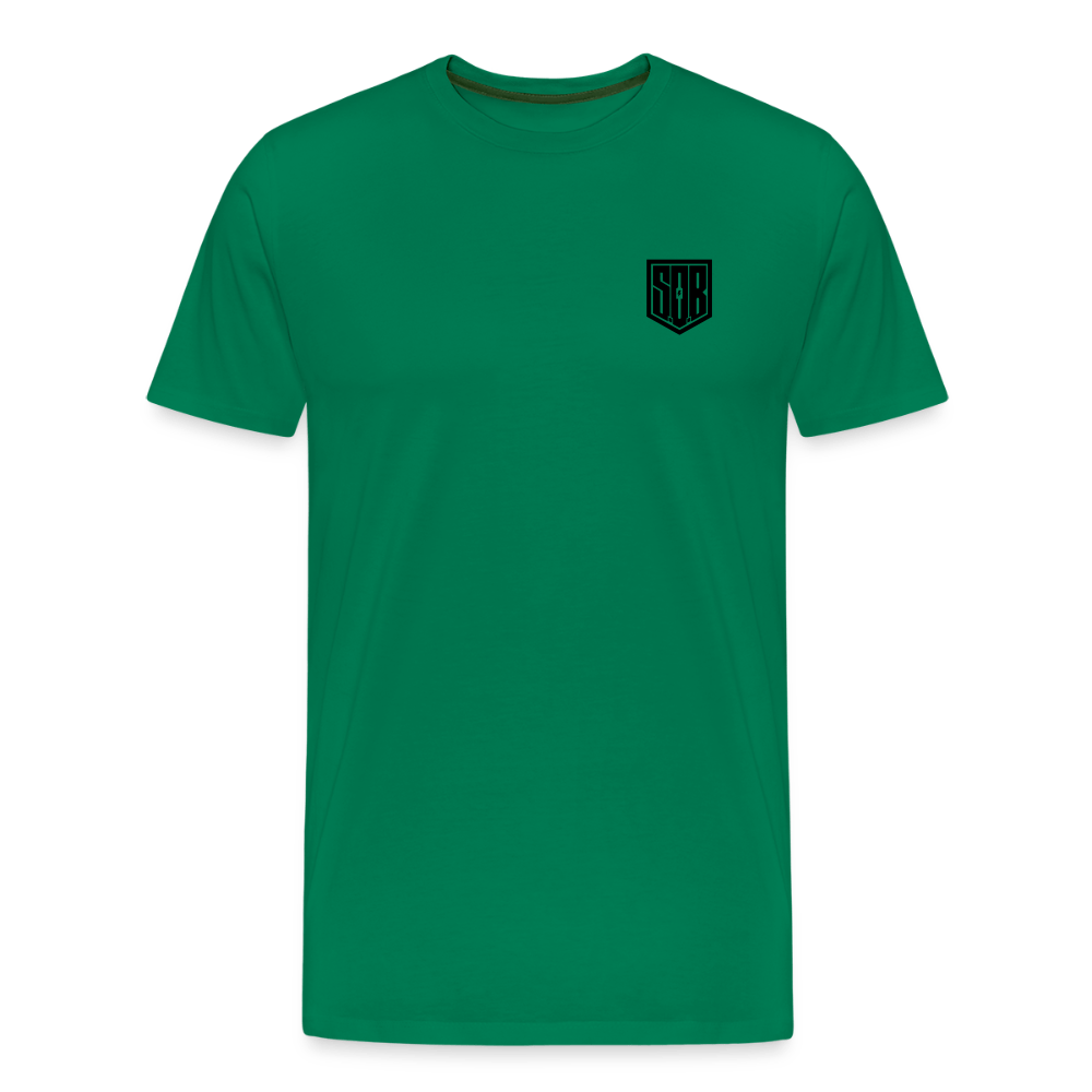 SPOD Männer Premium T-Shirt | Spreadshirt 812 Kelly Green / S FREEDOM FRONT & BACK Print Männer Premium T-Shirt E-Bike-Community
