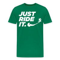 SPOD Männer Premium T-Shirt | Spreadshirt 812 Kelly Green / S Just Ride it - Männer Premium T-Shirt E-Bike-Community