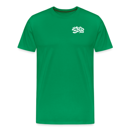 SPOD Männer Premium T-Shirt | Spreadshirt 812 Kelly Green / S Shred or Alive - Brush E-Bike-Community