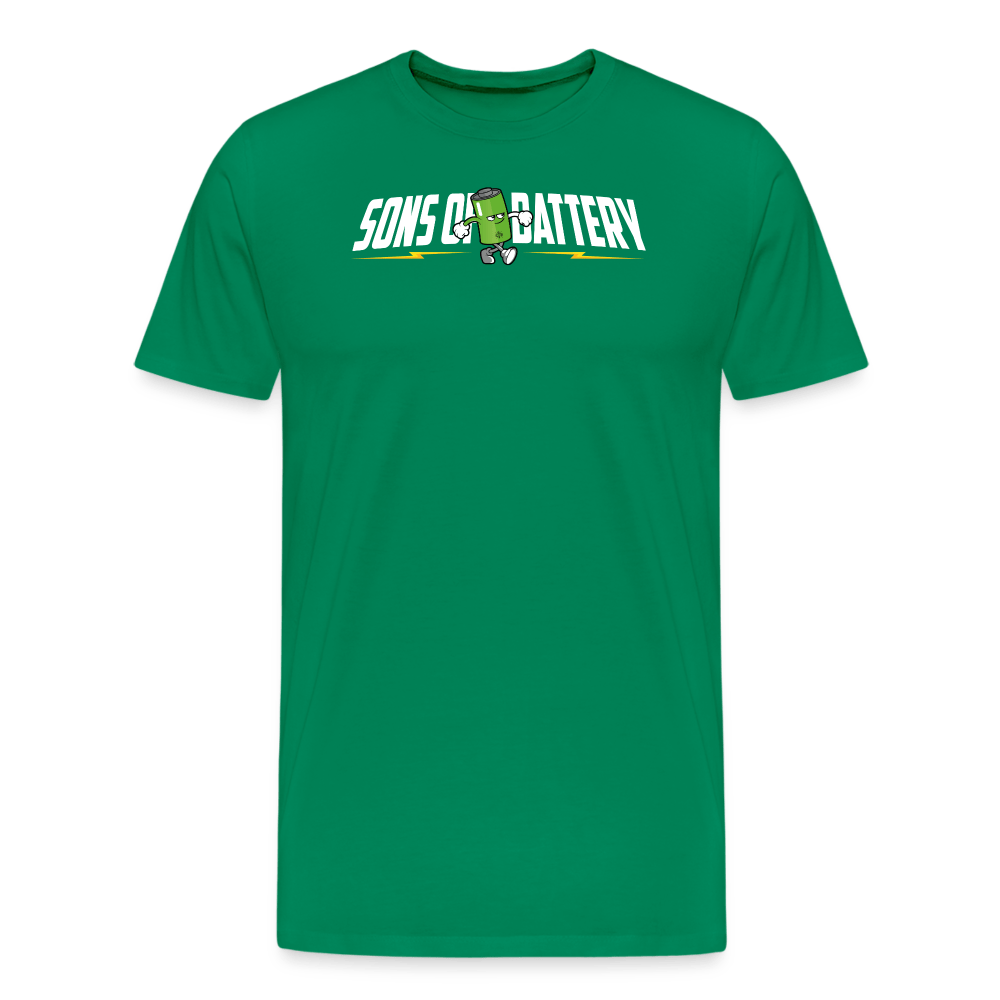 SPOD Männer Premium T-Shirt | Spreadshirt 812 Kelly Green / S Sons of Battery B-Boy Männer Premium T-Shirt E-Bike-Community