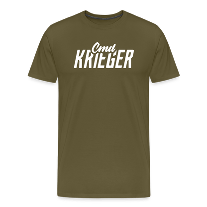 SPOD Männer Premium T-Shirt | Spreadshirt 812 Khaki / S Commander Krieger - Flex - Männer Premium T-Shirt E-Bike-Community