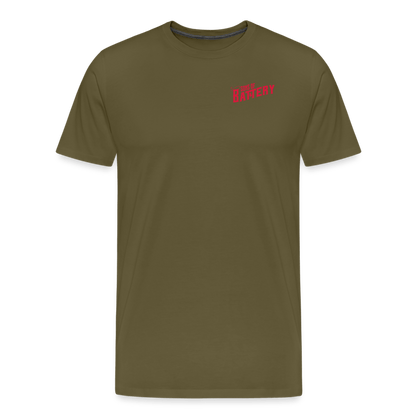 SPOD Männer Premium T-Shirt | Spreadshirt 812 Khaki / S Oldschool - Männer Premium T-Shirt E-Bike-Community