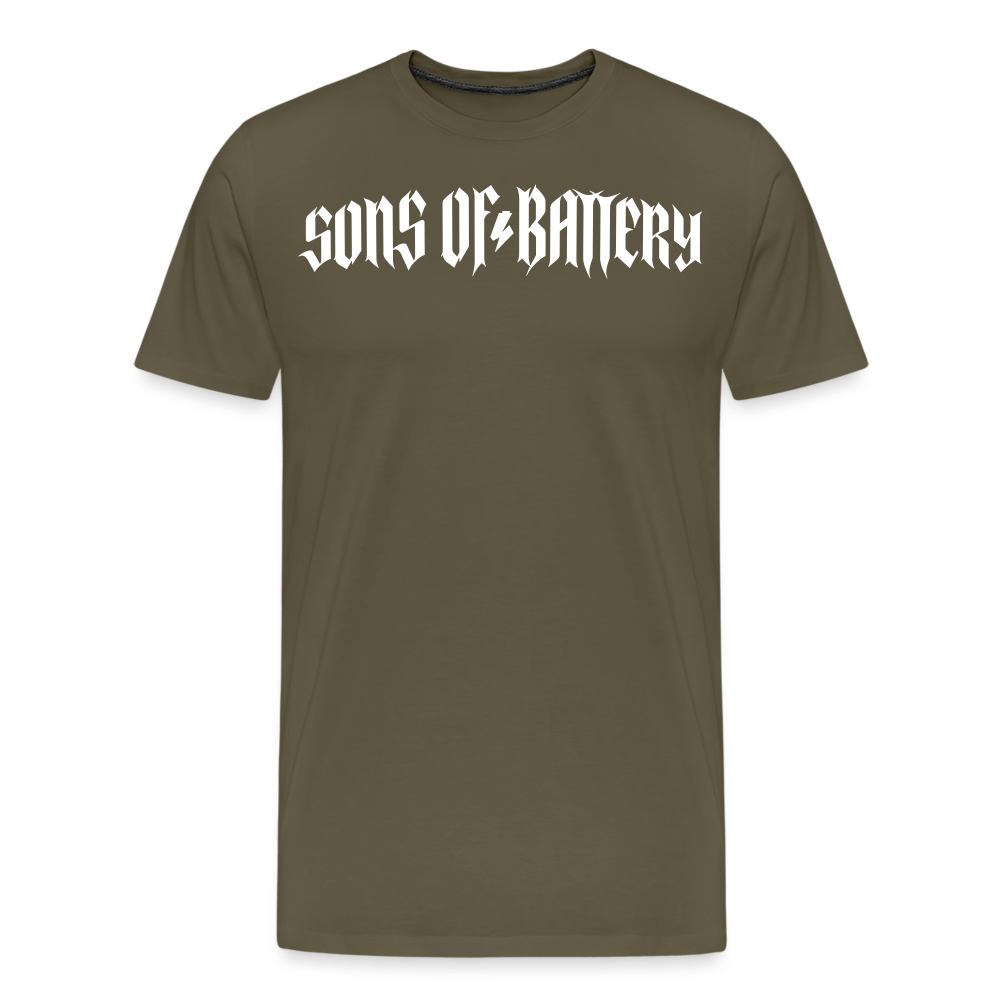 SPOD Männer Premium T-Shirt | Spreadshirt 812 Khaki / S Rough - Männer Premium T-Shirt E-Bike-Community