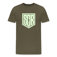 SPOD Männer Premium T-Shirt | Spreadshirt 812 Khaki / S SOB - Glow in the Dark - Männer Premium T-Shirt E-Bike-Community