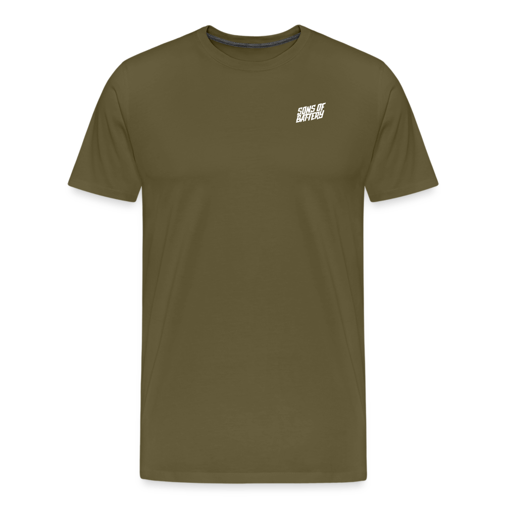 SPOD Männer Premium T-Shirt | Spreadshirt 812 Khaki / S SONS (2 Seiten) - Männer Premium T-Shirt E-Bike-Community