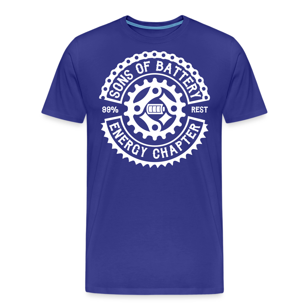 SPOD Männer Premium T-Shirt | Spreadshirt 812 Königsblau / S Original - Sons of Battery Logo - (DTF) Männer Premium T-Shirt E-Bike-Community