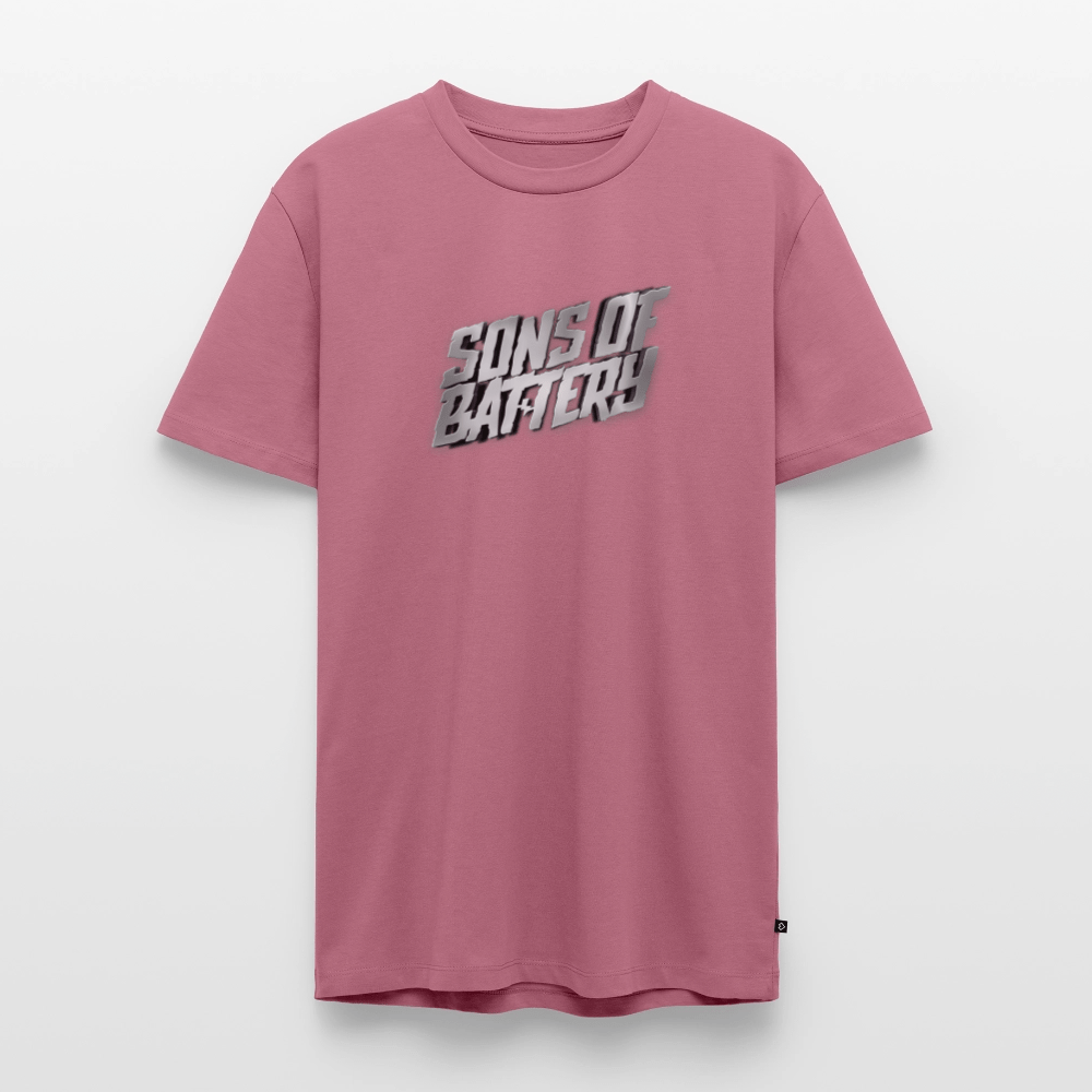 SPOD Männer Premium T-Shirt | Spreadshirt 812 Mauve / S SONS OF BATTERY - Signature 3D - Männer Premium T-Shirt E-Bike-Community